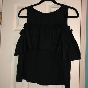 Black Giani Bini open shoulder blouse